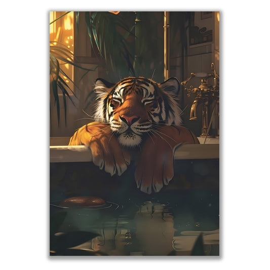 TIGER IN TUB