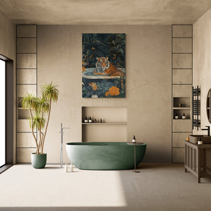 TIGER IN TUB