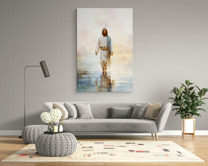 JESUS CHRIST WALKING ON WATER
