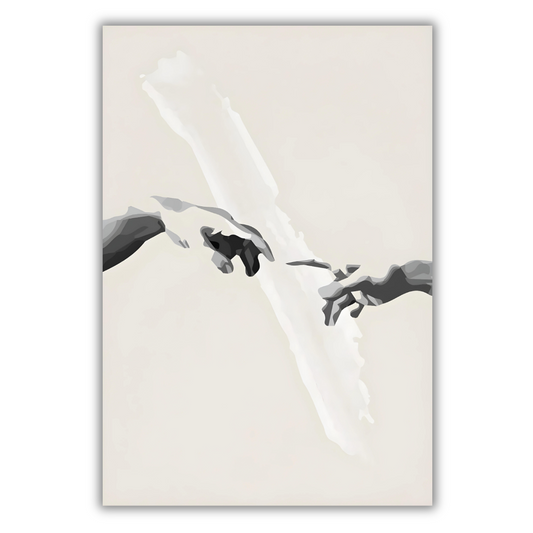 MICHELANGELO - THE CREATION OF ADAM HANDS